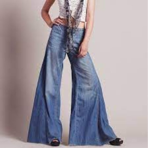 Free People Denim - RARE vintage Free People extreme bell bottom jeans